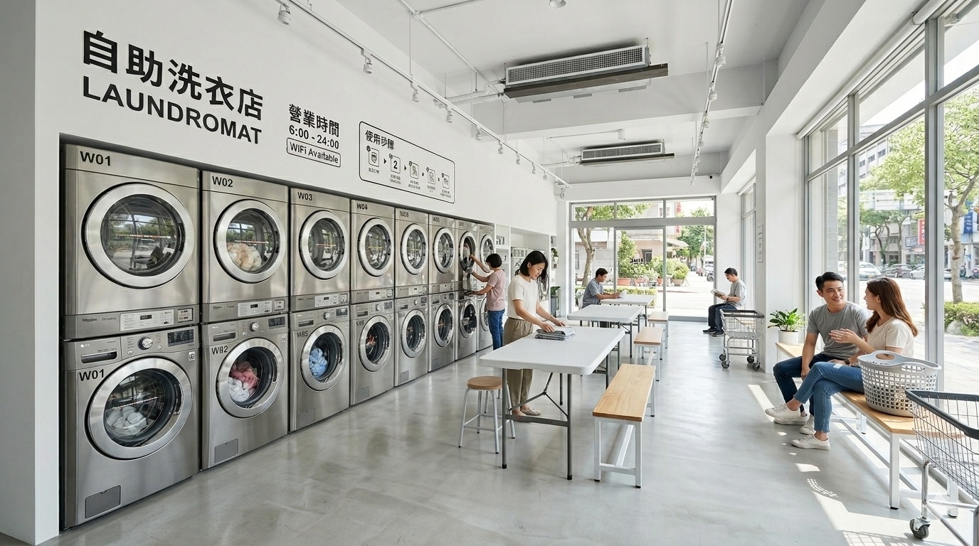 一間無需員工的生意：自助洗衣加盟頂讓點樣實現24小時被動收入